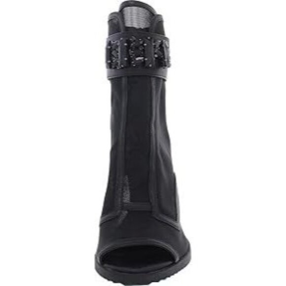 KARL LAGERFELD Blayze Black Mesh Jeweled Heels Size 5 NEW without box - Picture 5 of 6